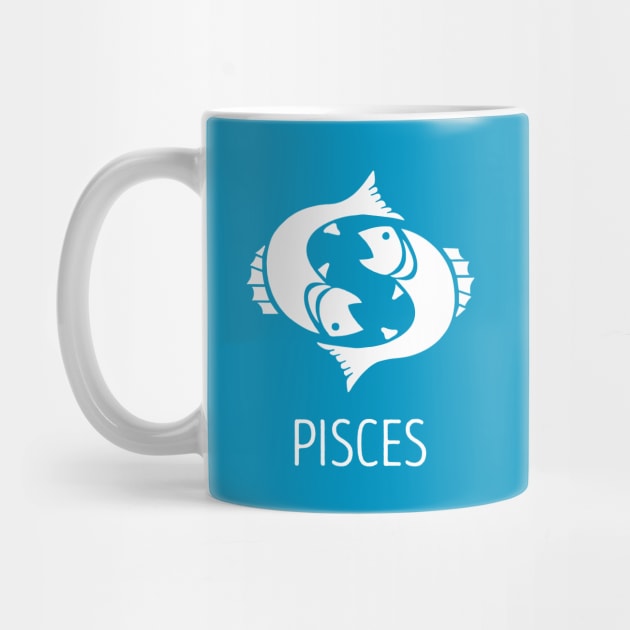 Astrological Zodiac Tee Shirts - Pisces the Fish by Nonstop Shirts